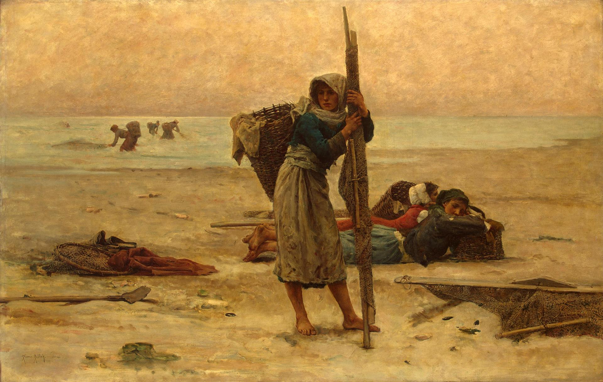 Как женщины устрицы собирали